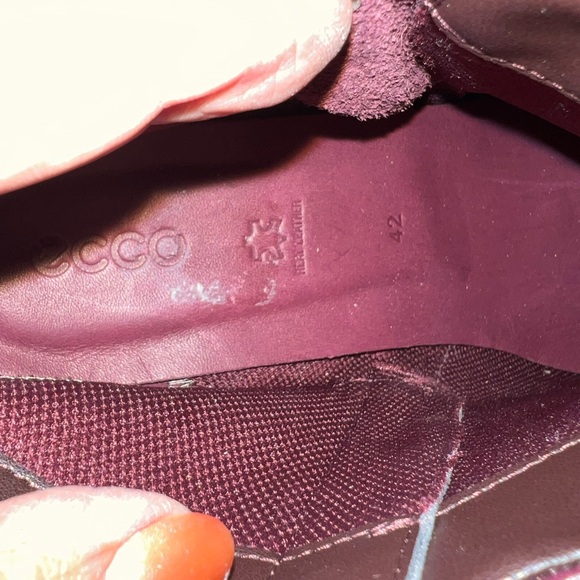ECCO Shape 35 Sartorelle Leather Booties – Burgundy – Women’s 42 (US 11/11.5) - Picture 6 of 11